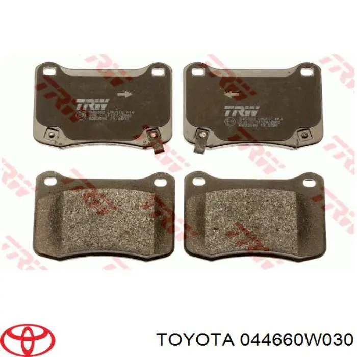 Задні гальмівні колодки Toyota 044660W030 ціна, від 22.32 USD