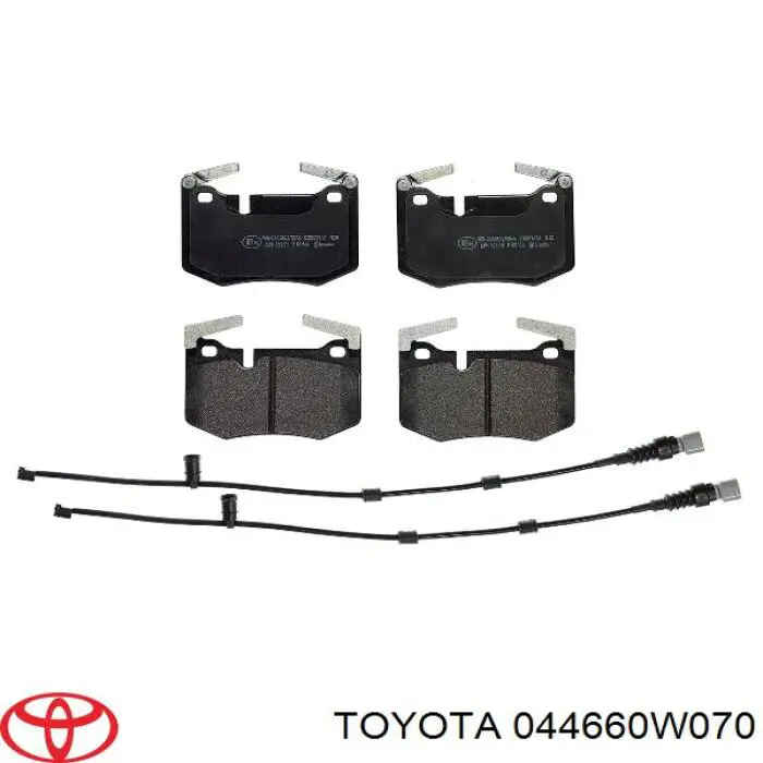 Гальмівні колодки Toyota 044660W070 ціна, від 32.45 USD