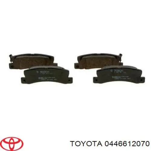 0446612070 Toyota колодки гальмові задні, дискові