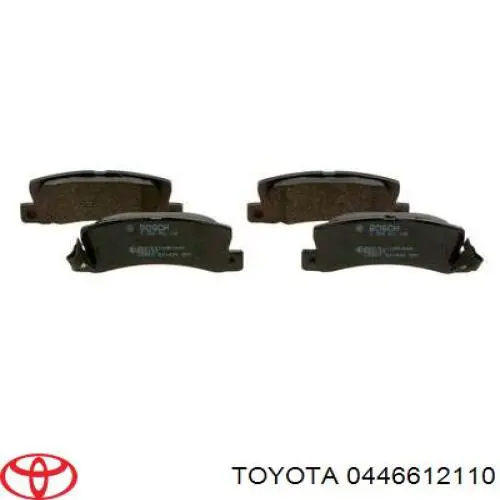 0449220012 Toyota Колодки гальмівні задні, дискові