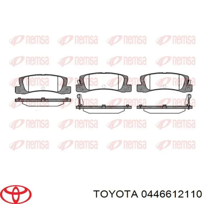 Задні гальмівні колодки Toyota 0449220012 ціна, від 13.15 USD