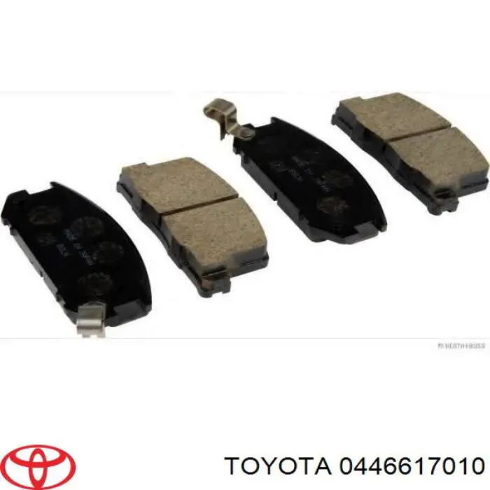 Колодки гальмові задні, дискові 0446617010 Toyota