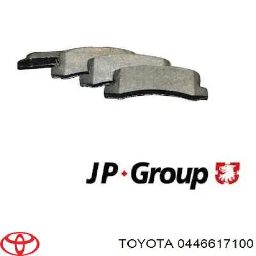 Задні гальмівні колодки Toyota 0446617100 ціна, від 18.69 USD