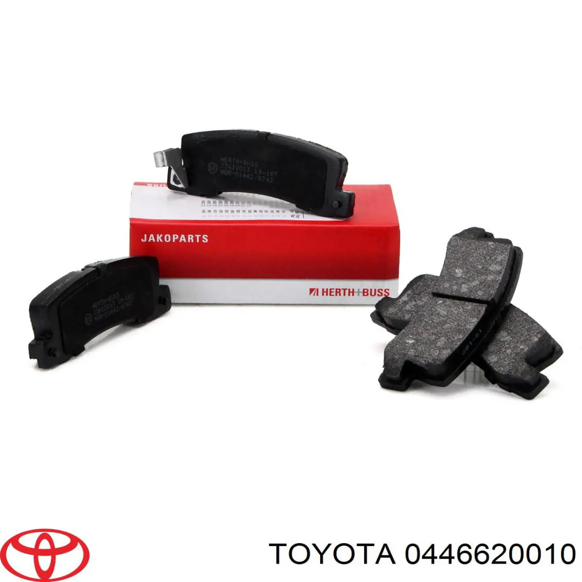0446620010 Toyota колодки гальмові задні, дискові