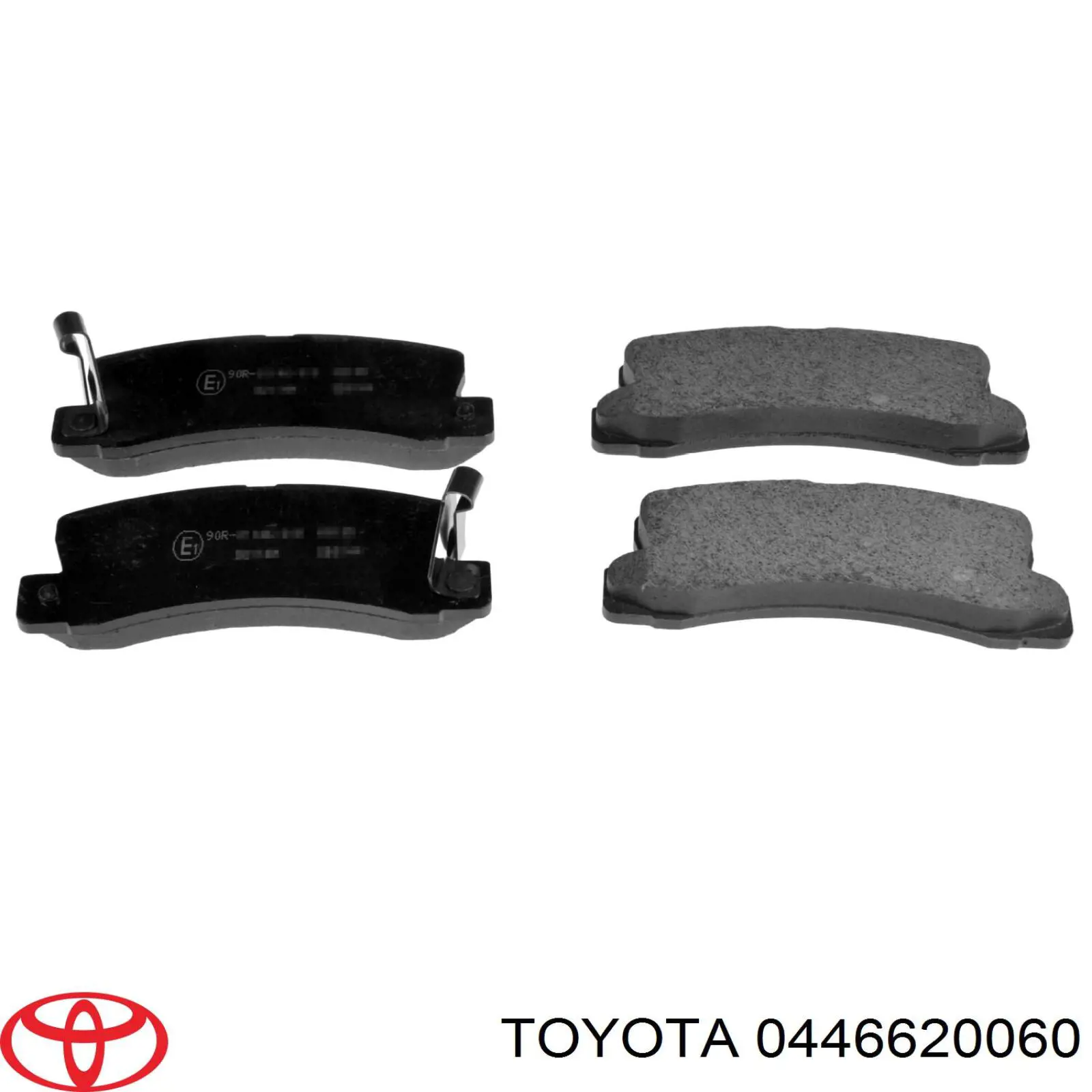 0446620060 Toyota колодки гальмові задні, дискові