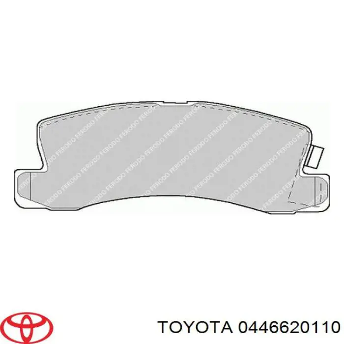 Задні гальмівні колодки Toyota 0446620110 ціна, від 14.63 USD