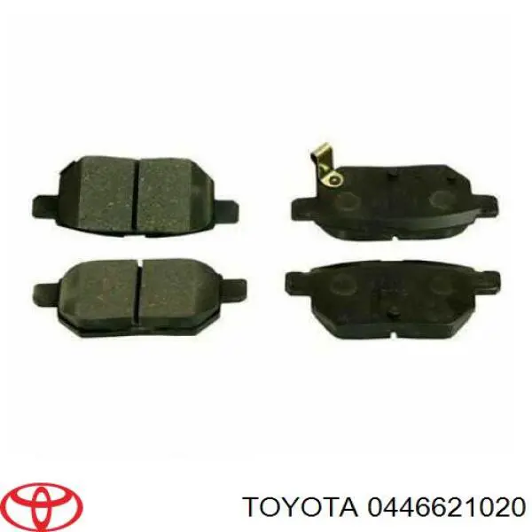 0446621020 Toyota колодки гальмові задні, дискові