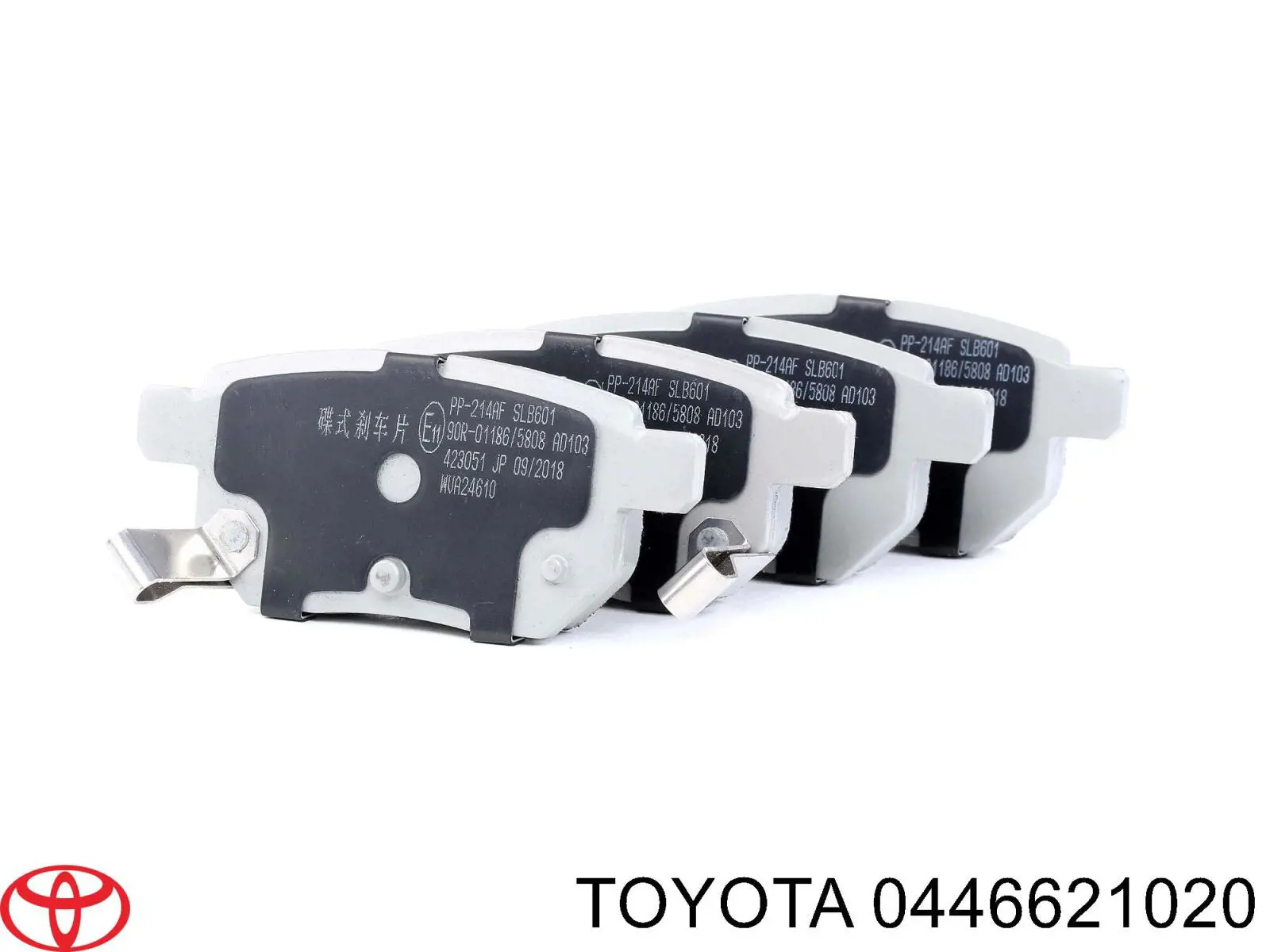 Задні дискові колодки Toyota 0446621020