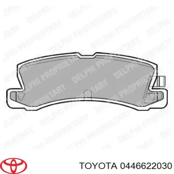 Купити 0446622030 Toyota Задні колодки