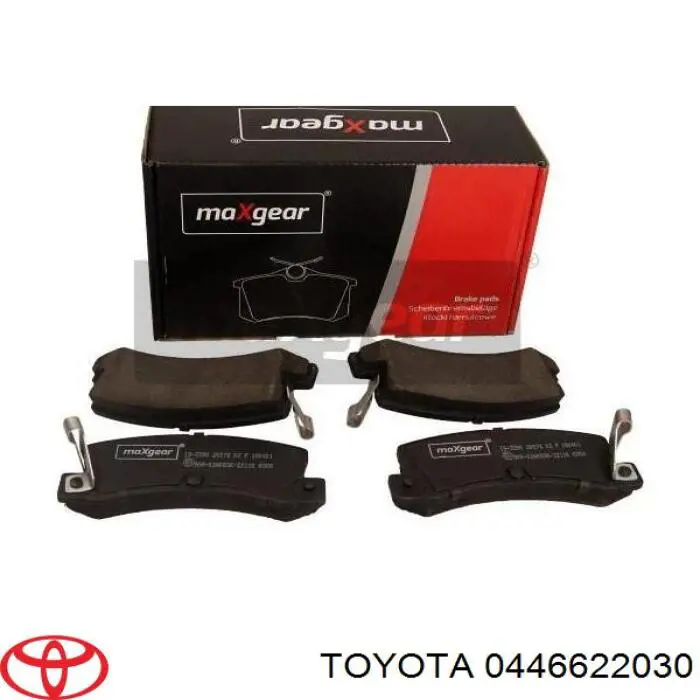 0446622030 Toyota Колодки гальмівні задні, дискові