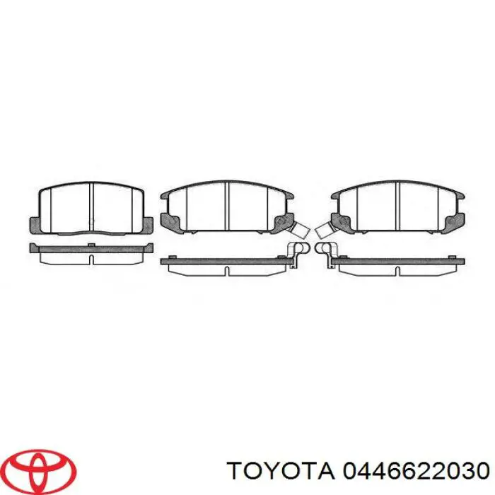 Задні гальмівні колодки Toyota 0446622030 ціна, від 18.65 USD