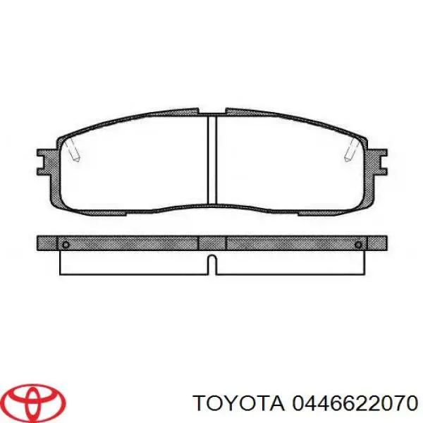 Задні гальмівні колодки Toyota 0446622070 ціна, від 14.80 USD