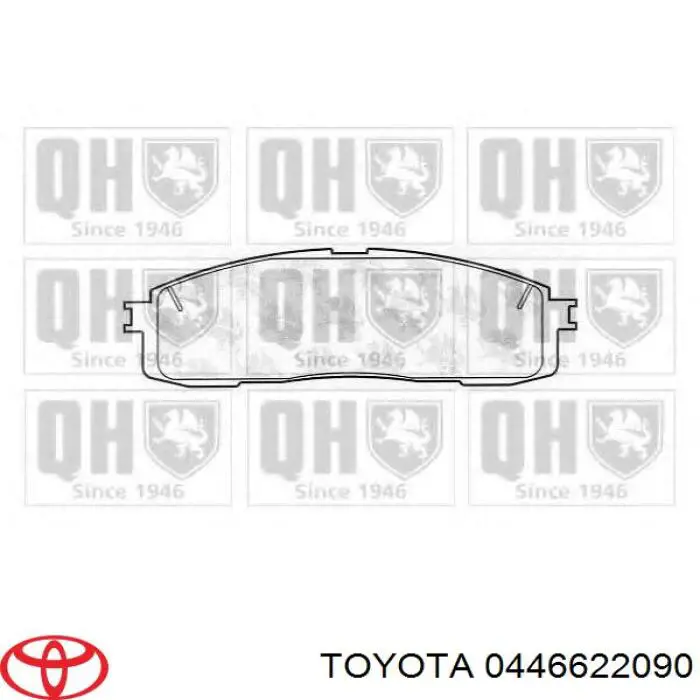 Купити 0446622090 Toyota Задні колодки