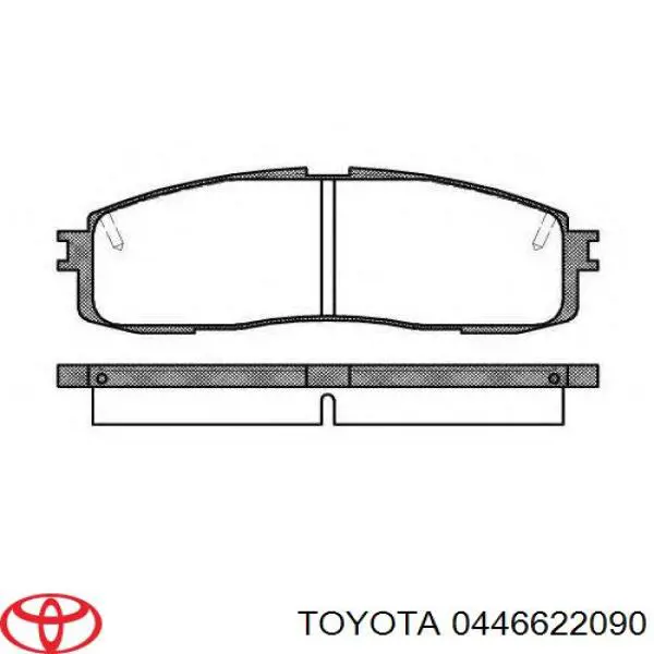 Колодки гальмові задні, дискові 0446622090 Toyota