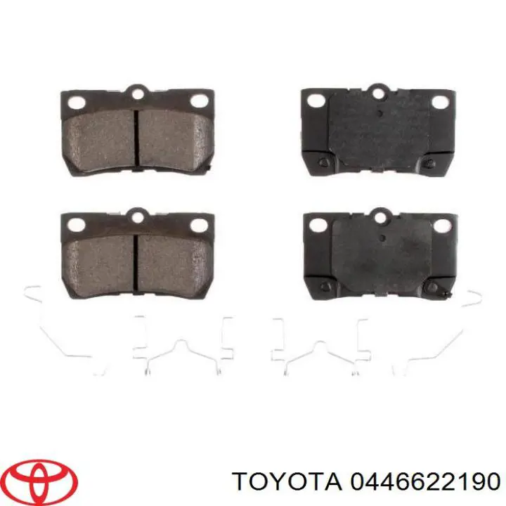 Купити 0446622190 Toyota Задні колодки
