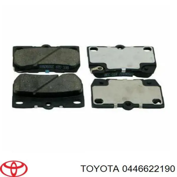 Задні гальмівні колодки Toyota 0446622190 ціна, від 20.33 USD