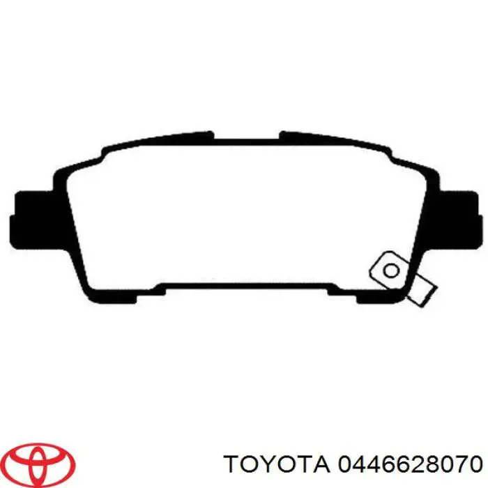 Купити 0446628070 Toyota Задні колодки