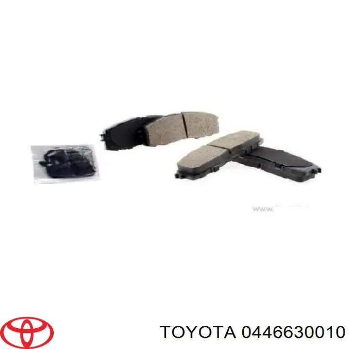 0446630010 Toyota колодки гальмові задні, дискові