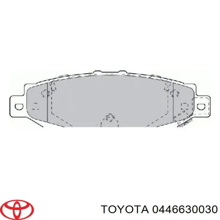 Задні гальмівні колодки Toyota 0446630030 ціна, від 26.88 USD