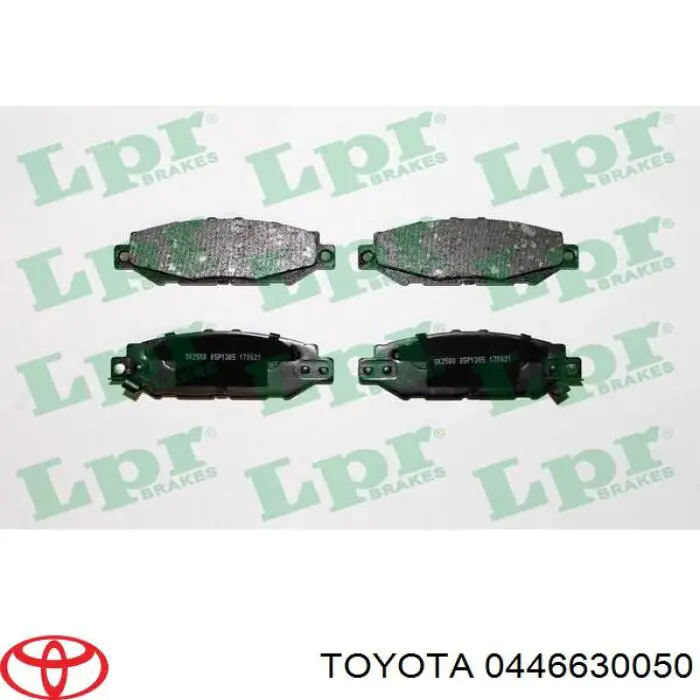 Задні гальмівні колодки 0446630050 Toyota