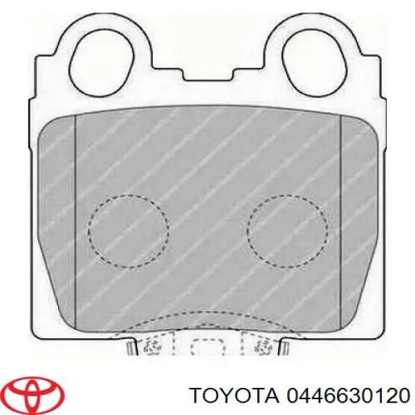 Задні гальмівні колодки 0446630120 Toyota