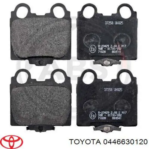 0446630120 Toyota Колодки гальмівні задні, дискові