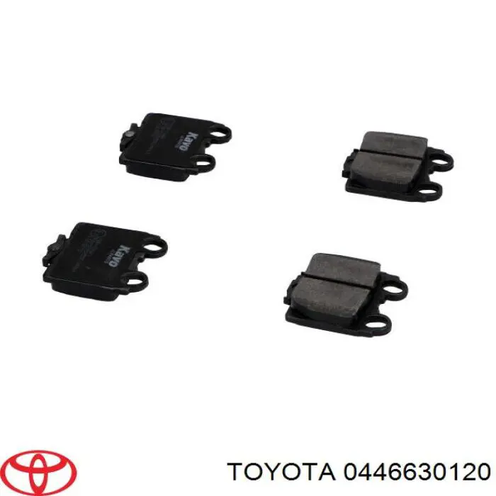 Задні гальмівні колодки Toyota 0446630120 ціна, від 19.21 USD