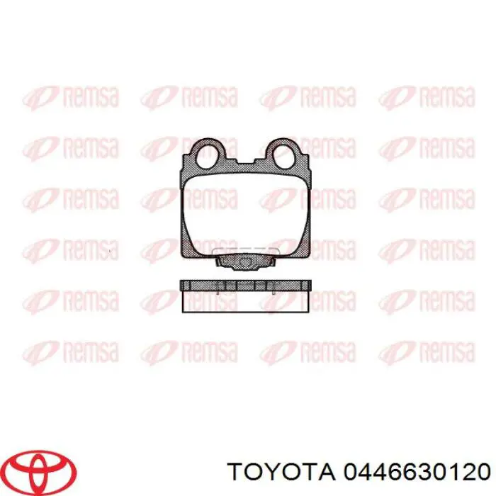 Купити 0446630120 Toyota Задні колодки