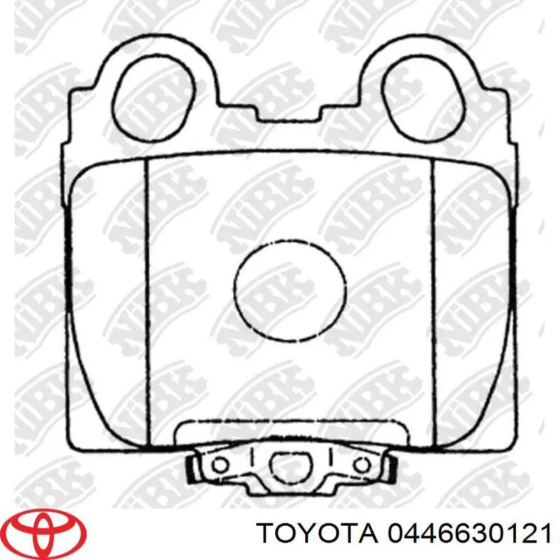 Задні гальмівні колодки 0446630121 Toyota