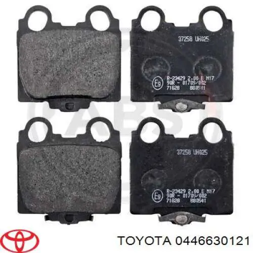 Задні гальмівні колодки Toyota 0446630121 ціна, від 19.23 USD
