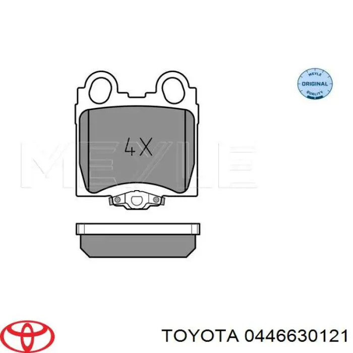 Купити 0446630121 Toyota Задні колодки