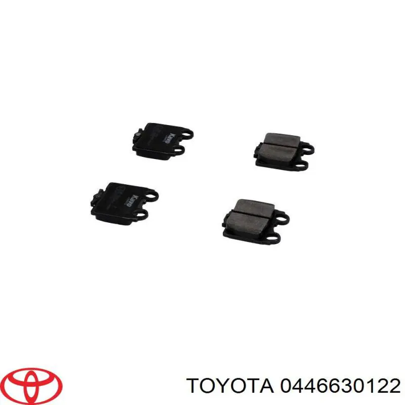 Задні гальмівні колодки Toyota 0446630122 ціна, від 19.21 USD