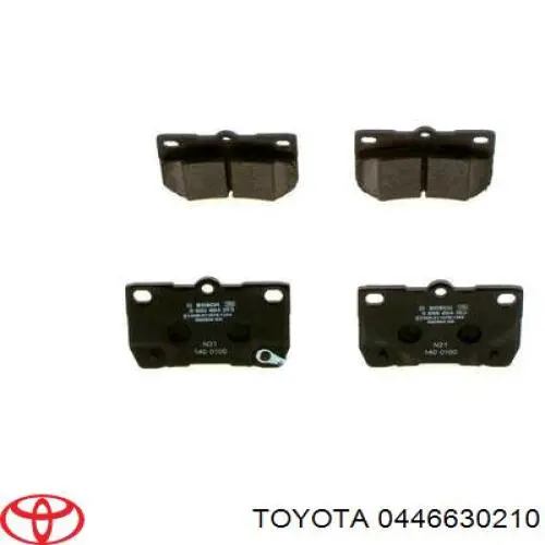 Купити 0446630210 Toyota Задні колодки
