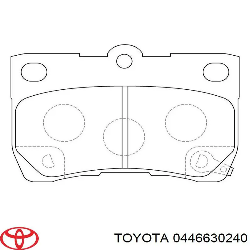 Задні гальмівні колодки Toyota 0446630240 ціна, від 20.29 USD