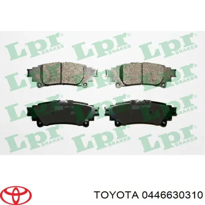 Купити 0446630310 Toyota Задні колодки
