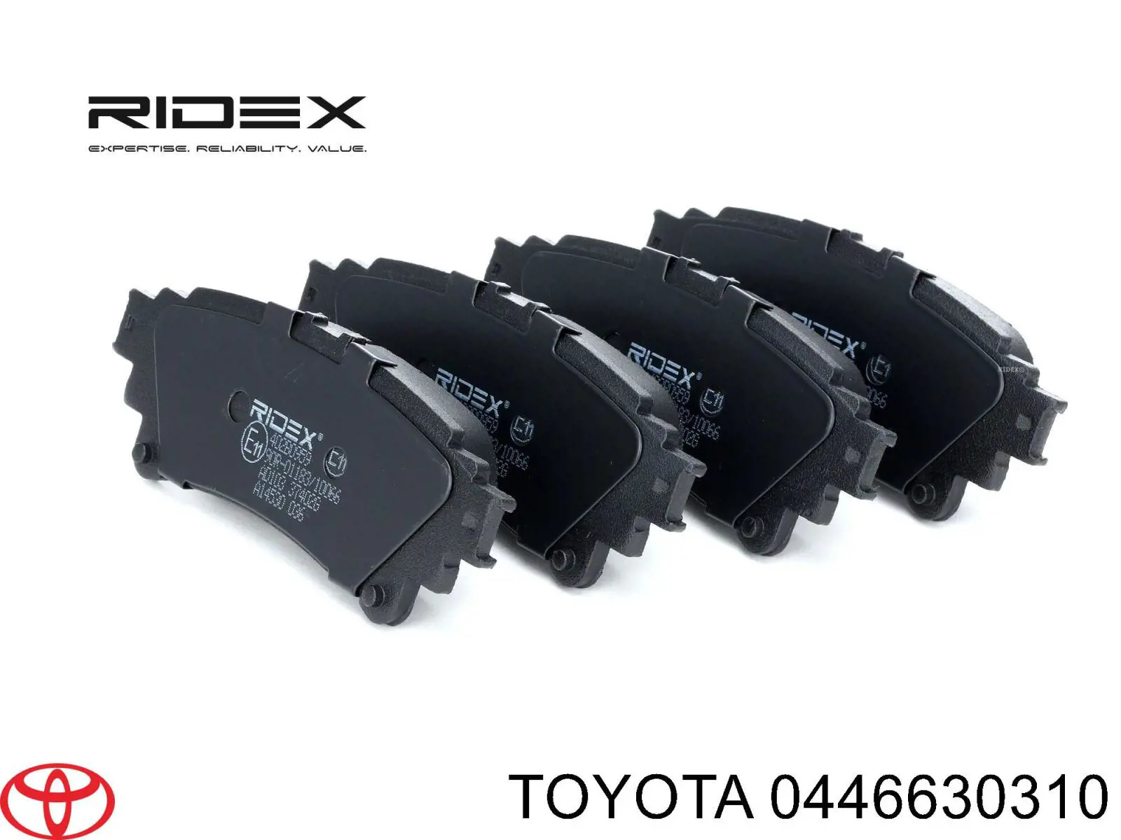 Задні гальмівні колодки 0446630310 Toyota