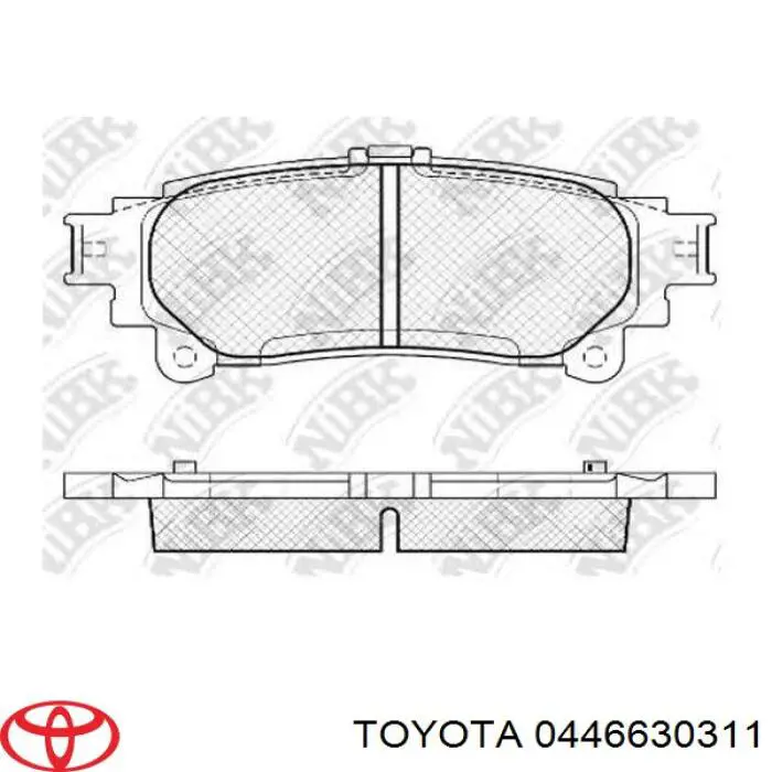 Купити 0446630311 Toyota Задні колодки