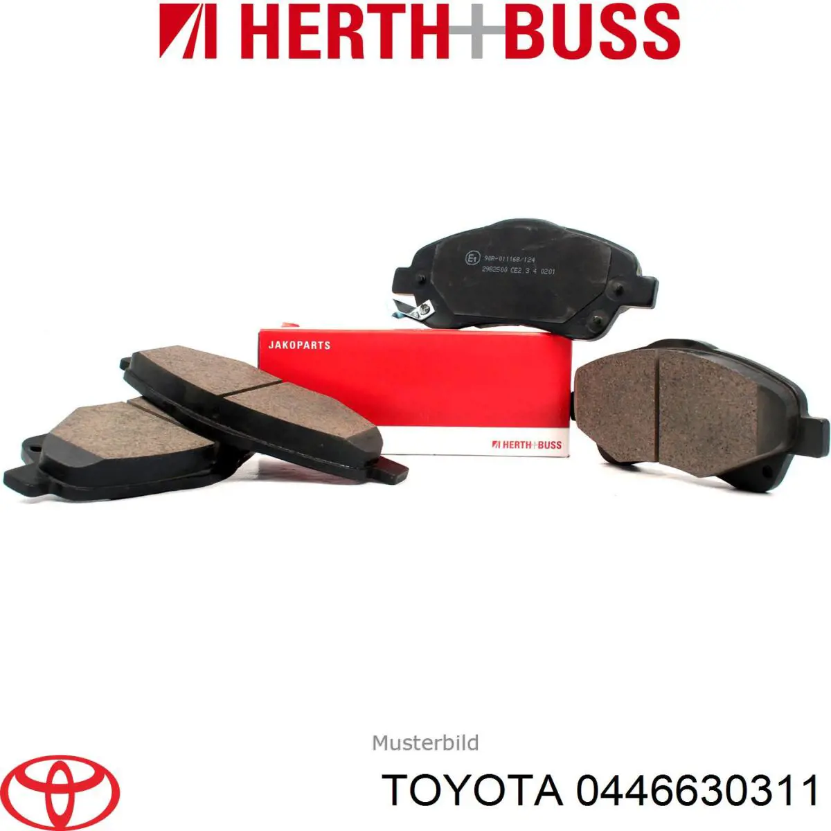 Задні гальмівні колодки 0446630311 Toyota