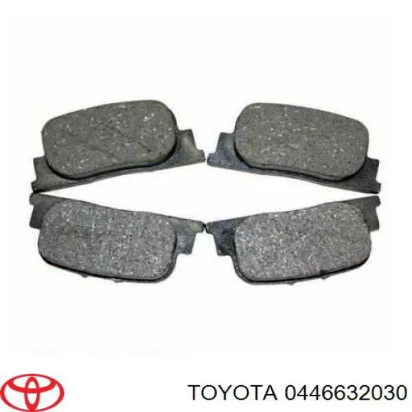 Задні гальмівні колодки 0446632030 Toyota