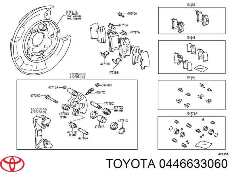 ADT342222 Blue Print Колодки гальмівні задні, дискові