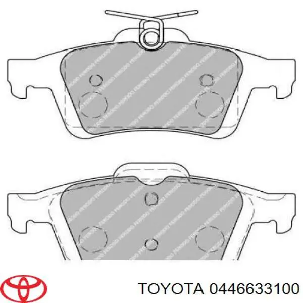 Купити 0446633100 Toyota Задні колодки