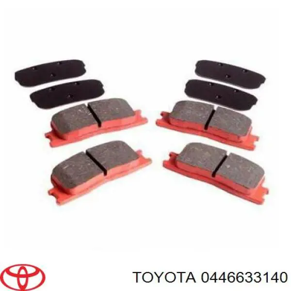 Задні дискові колодки Toyota 0446633140