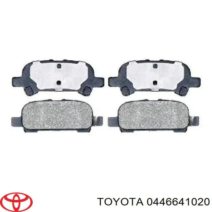 Купити 0446641020 Toyota Задні колодки