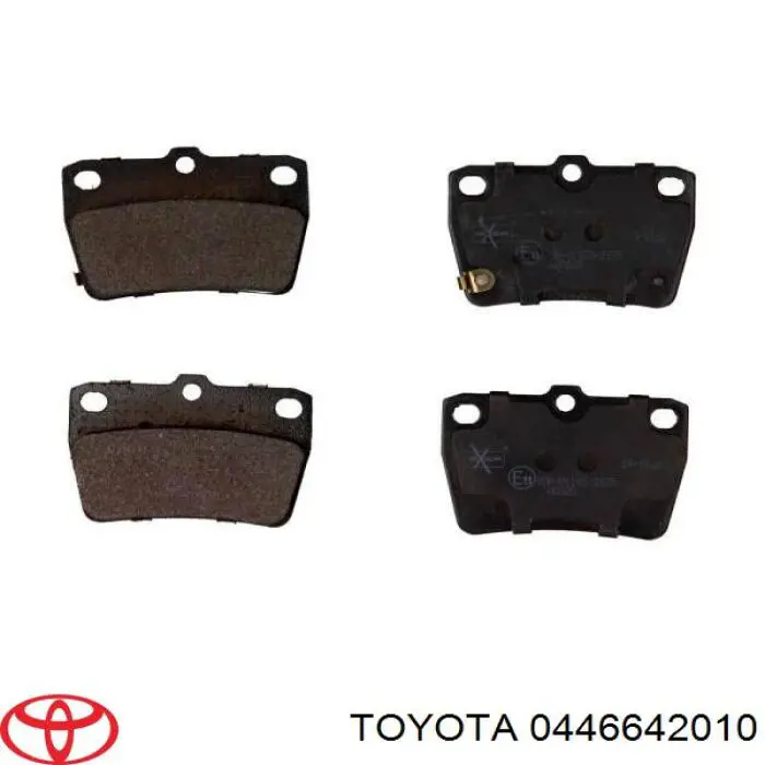 0446642010 Toyota колодки гальмові задні, дискові