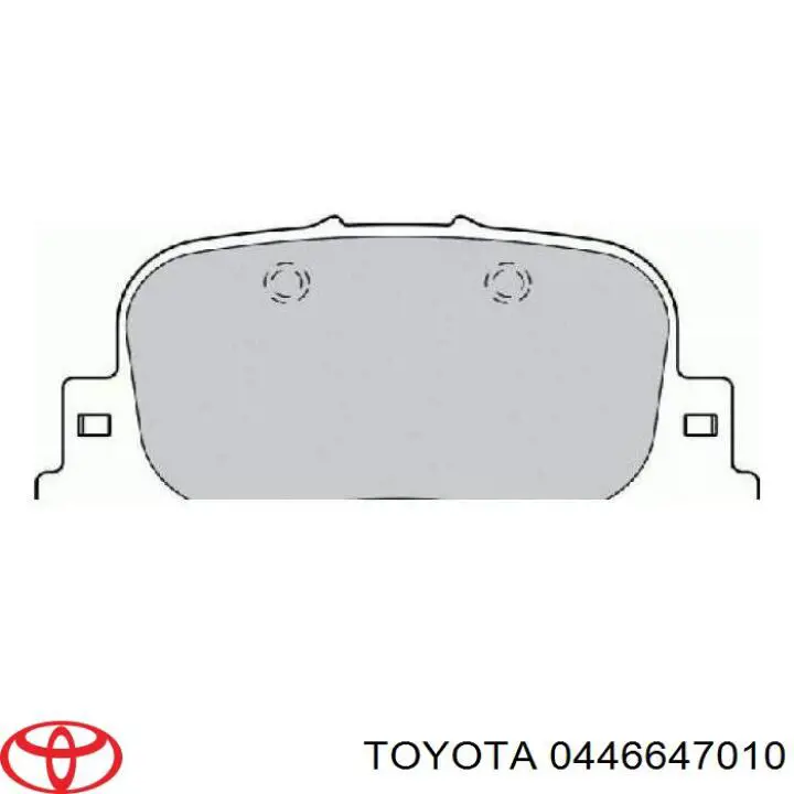 Задні гальмівні колодки Toyota 0446647010 ціна, від 11.34 USD