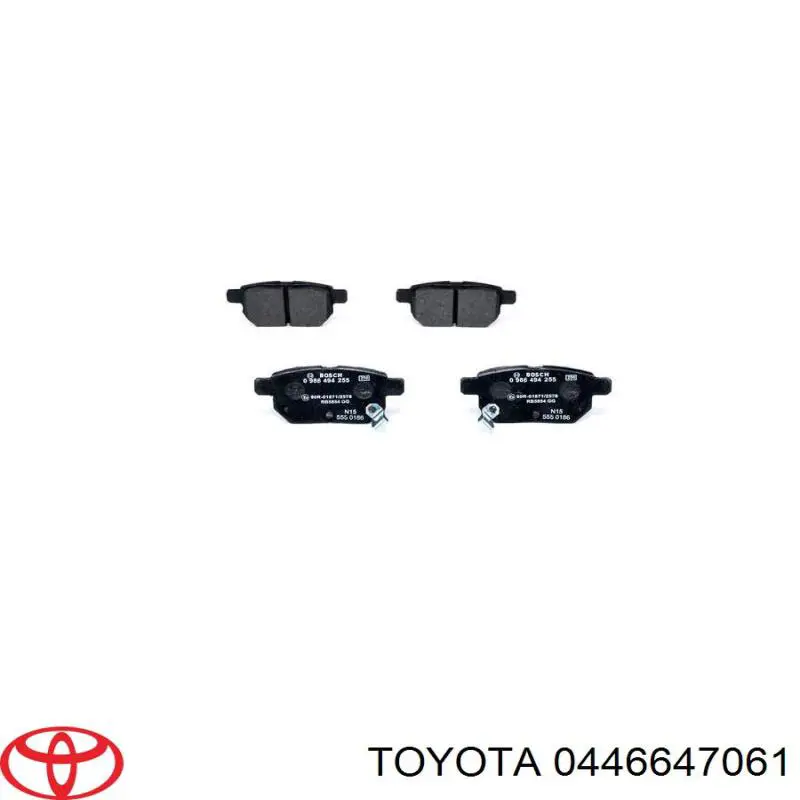 Купити 0446647061 Toyota Задні колодки