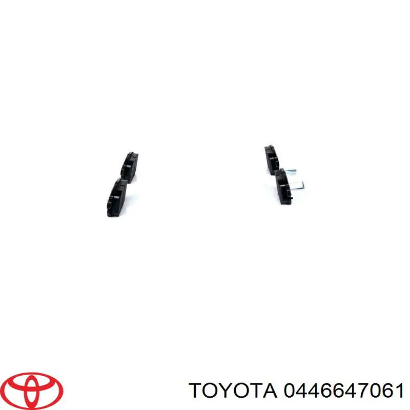 Задні гальмівні колодки 0446647061 Toyota