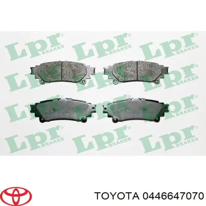 Купити 0446647070 Toyota Задні колодки