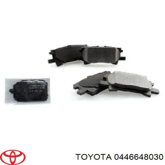 Колодки гальмові задні, дискові 0446648030 Toyota