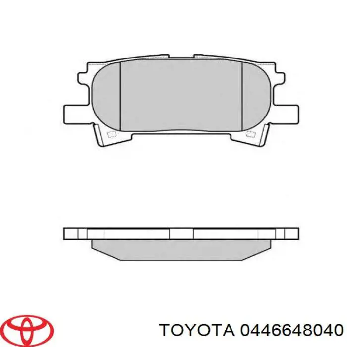 Купити 0446648040 Toyota Задні колодки